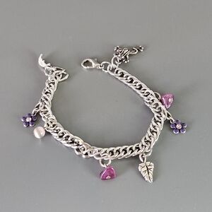 Silver Majestic Garden Charm Bracelet